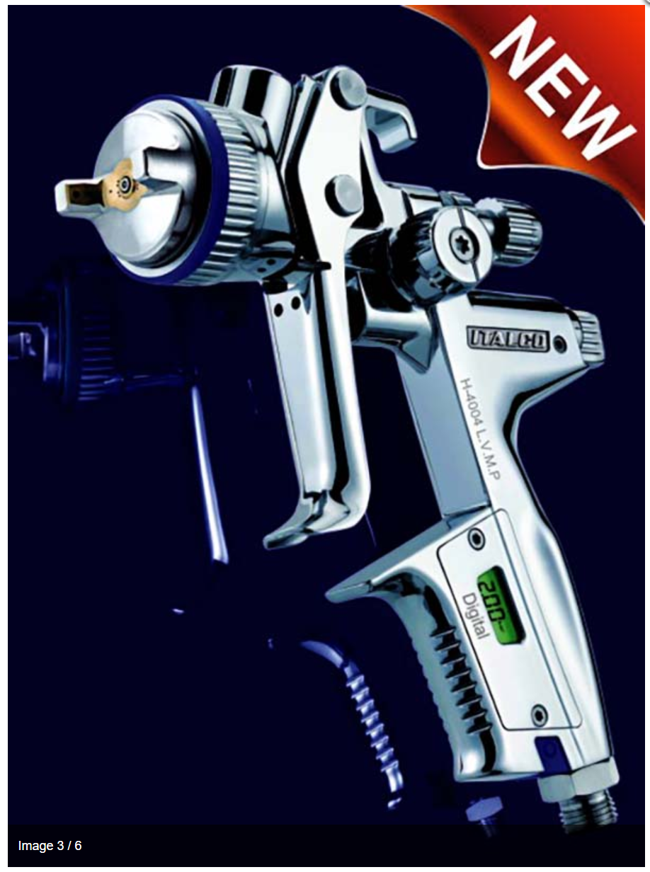 DIGITAL original Italco H-4004 L.V.M.P spray gun top coating spray gun 1.3mm tip 600ml