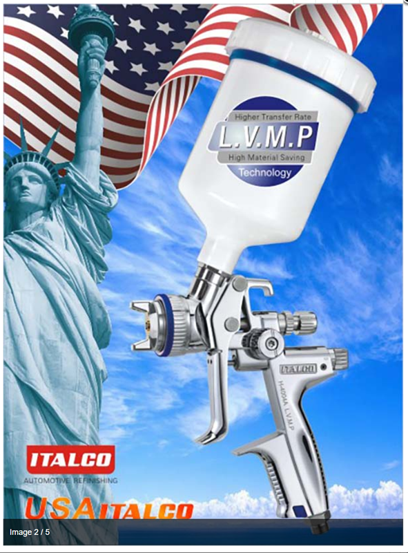 ITALCO H4004A L.V.M.P spray gun1.3 paint-saving efficient top coating spray gun 600ml cup