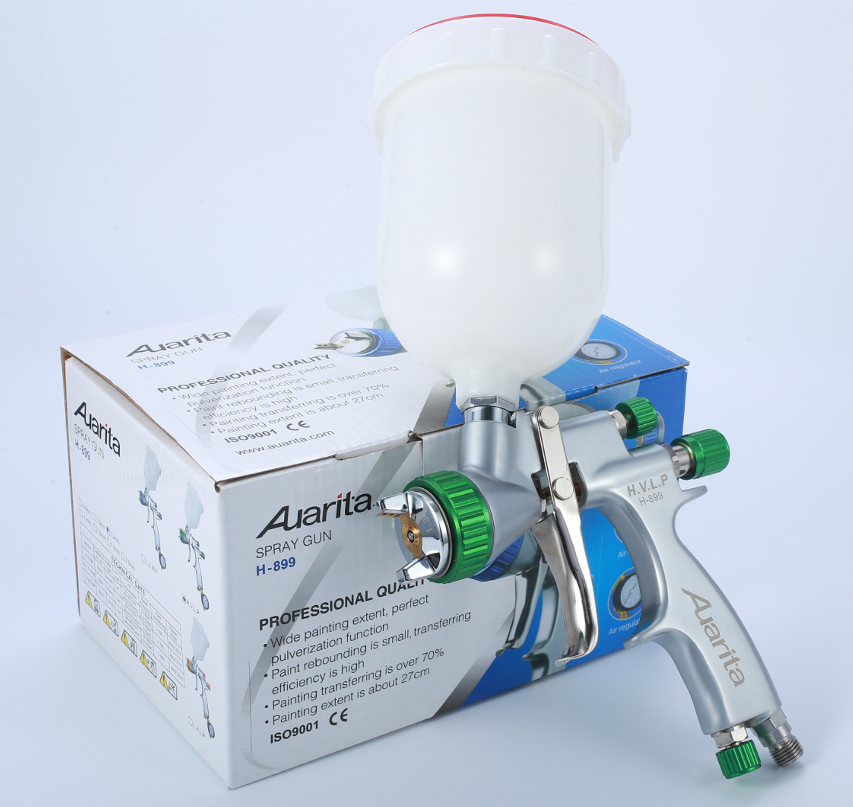 Auarita H-899 air spray gun hvlp gravity feed hvlp 600cc cup pneumatic tools auarita hvlp